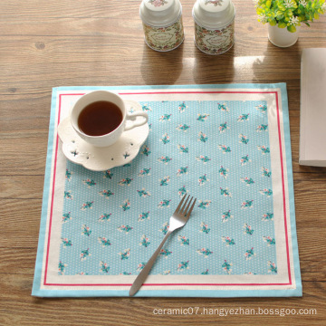 oblong dinner placemat / lovely dinner pads / new classical design fabric table eat mat